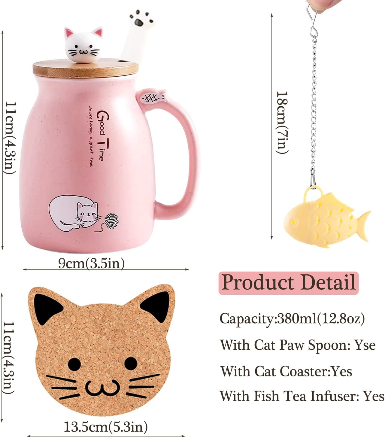 Kawaii Cat Mug 