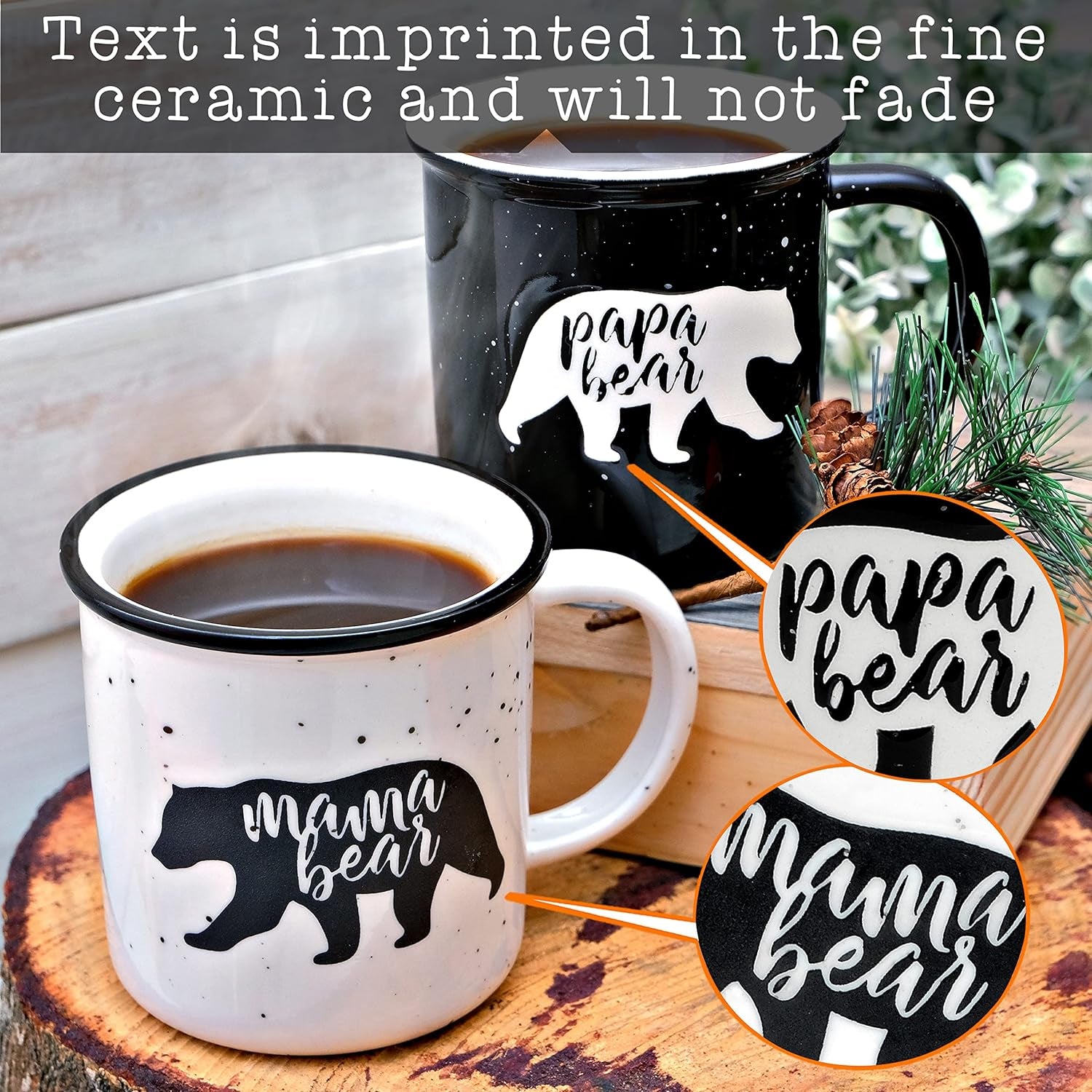 Mama Bear and Papa Bear Mug Set