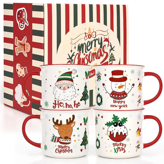 Ceramic Christmas Mug Set