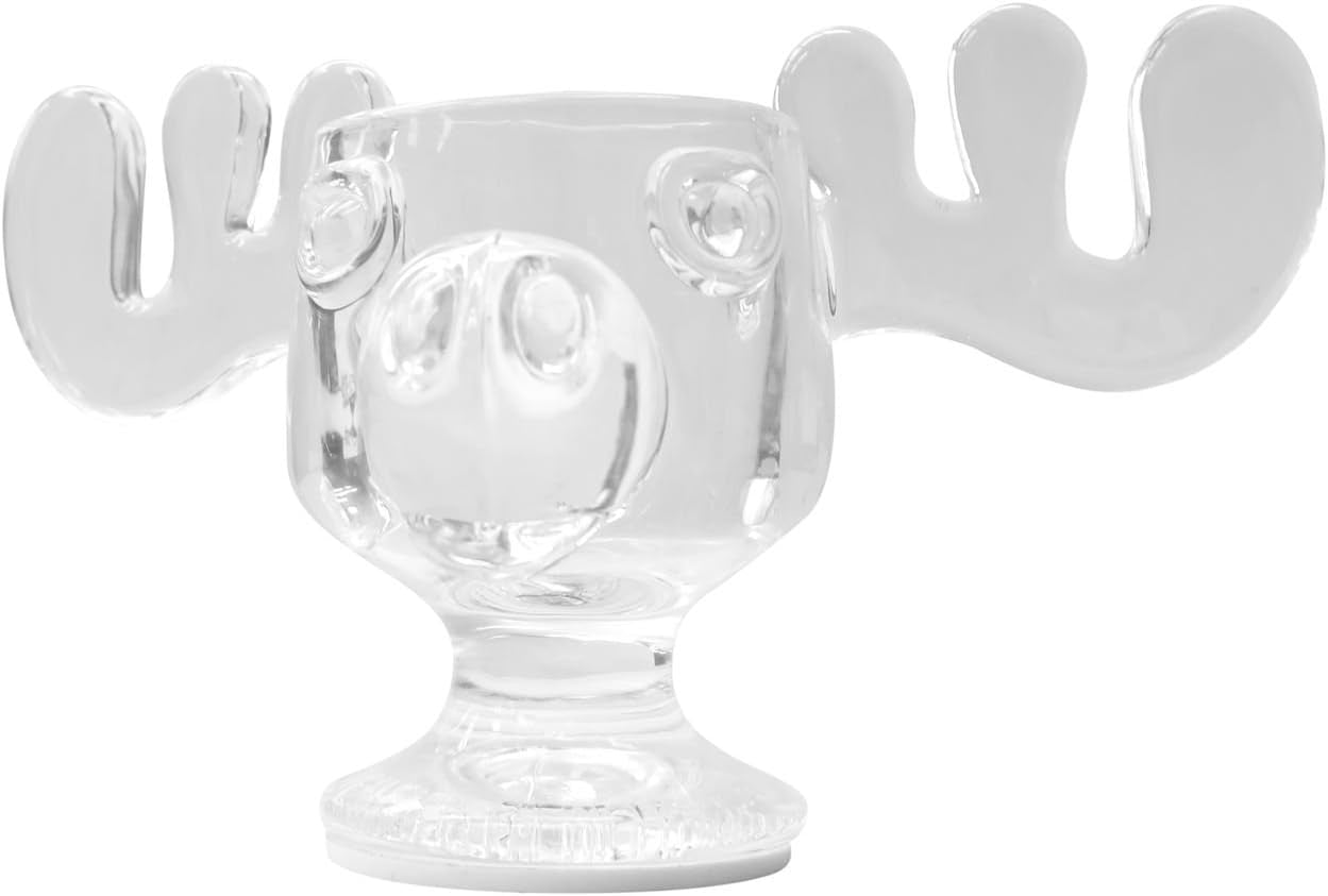 Christmas Vacation Glass Moose Mug