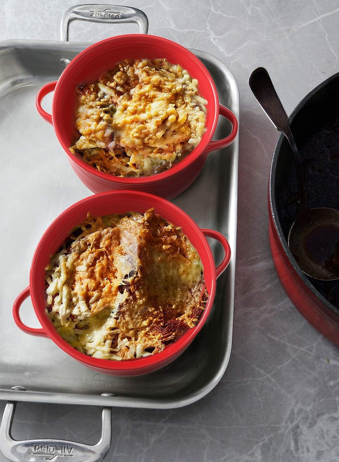 Ceramic Soup Bowl Set with Handles