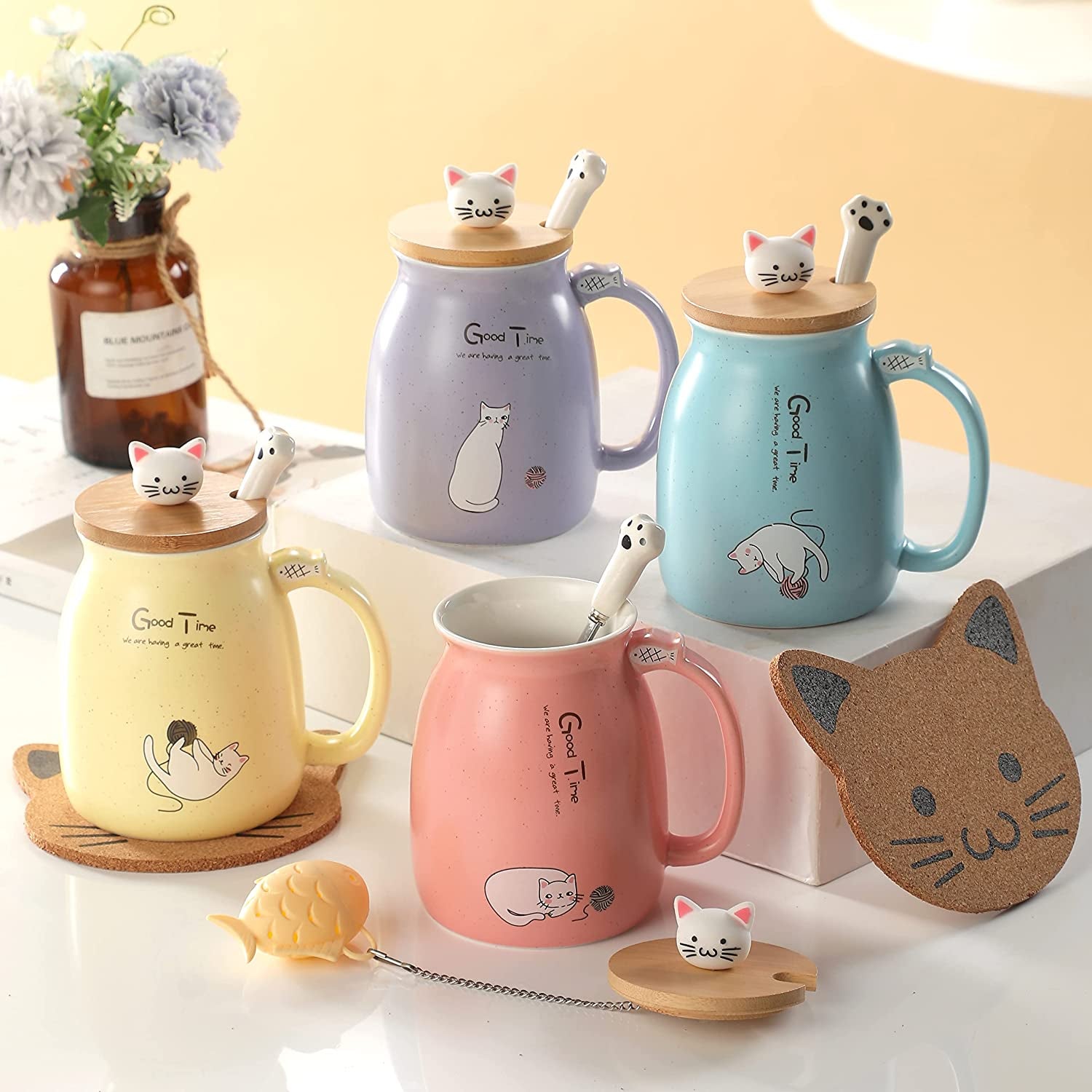 Kawaii Cat Mug 