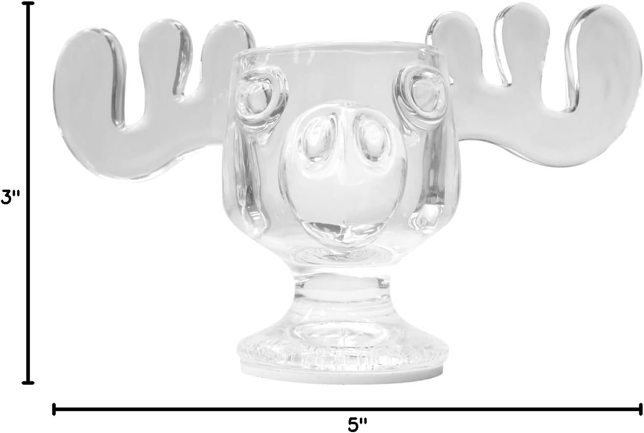 Christmas Vacation Glass Moose Mug