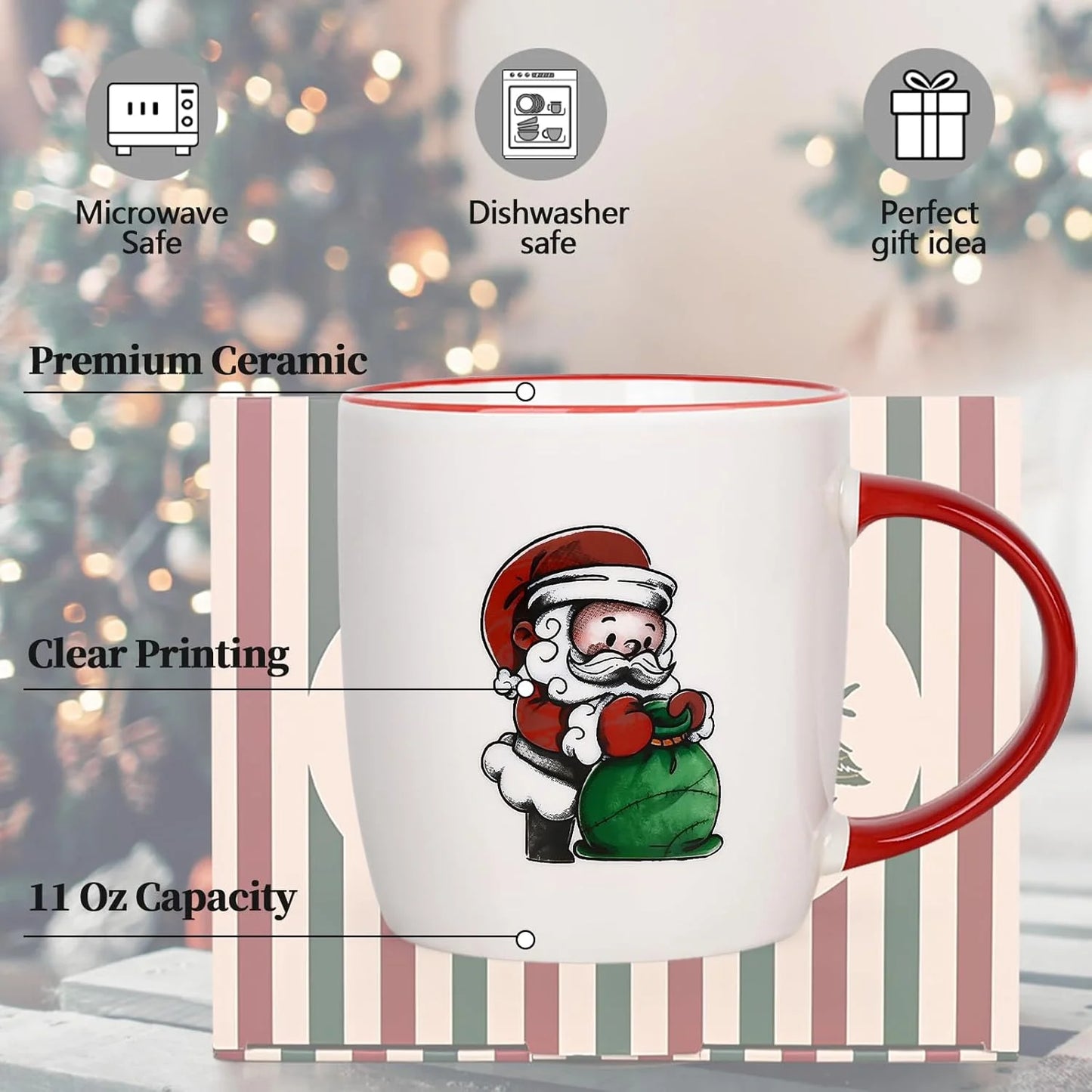 Christmas Santa Mug Set