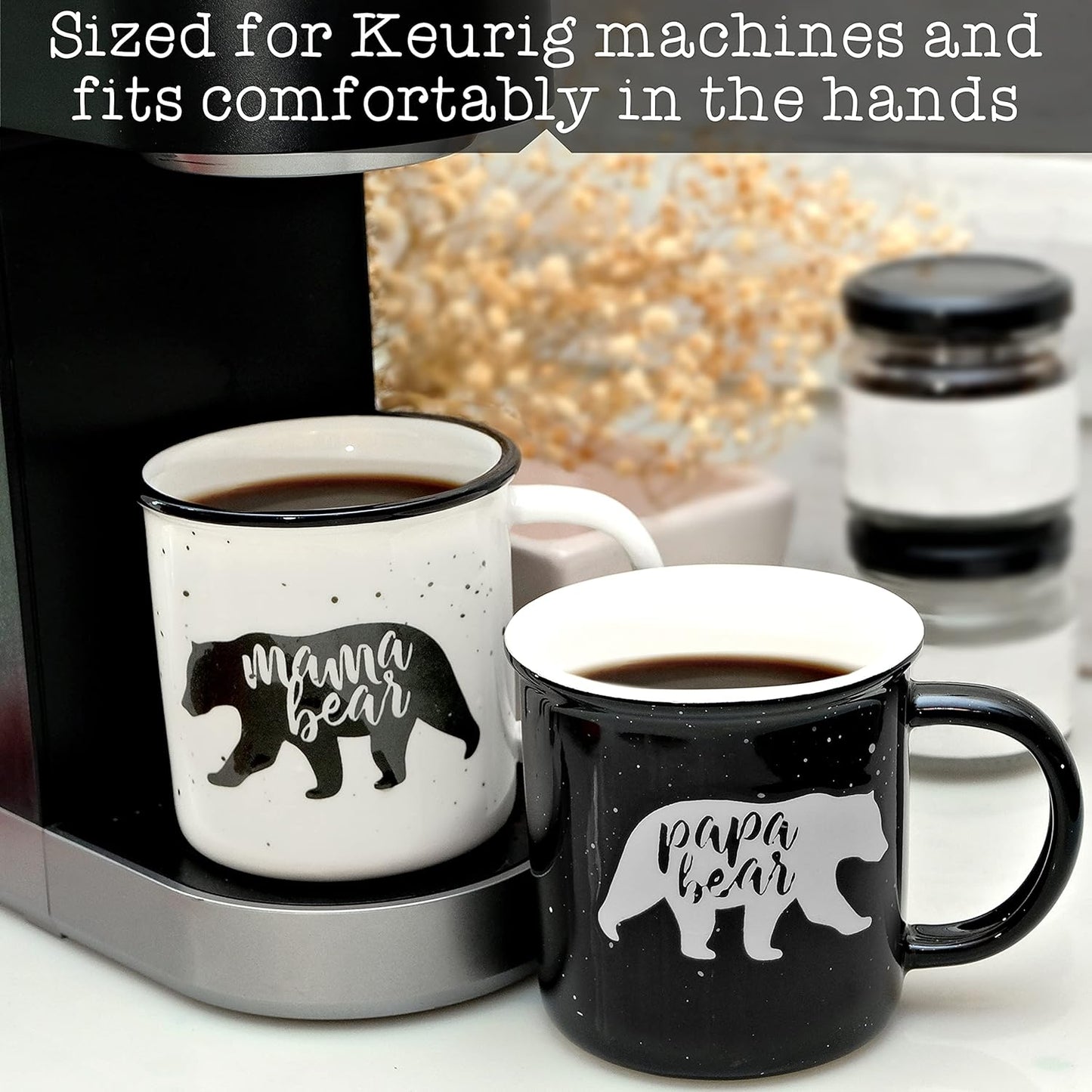 Mama Bear and Papa Bear Mug Set