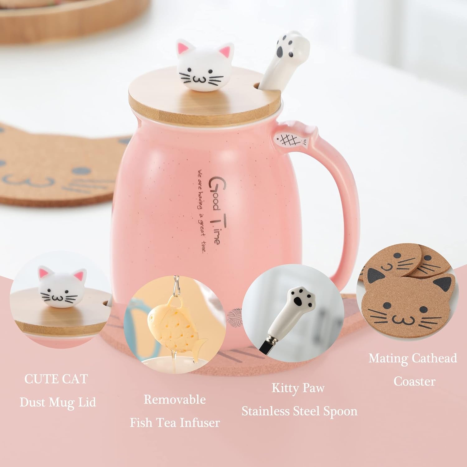 Kawaii Cat Mug 