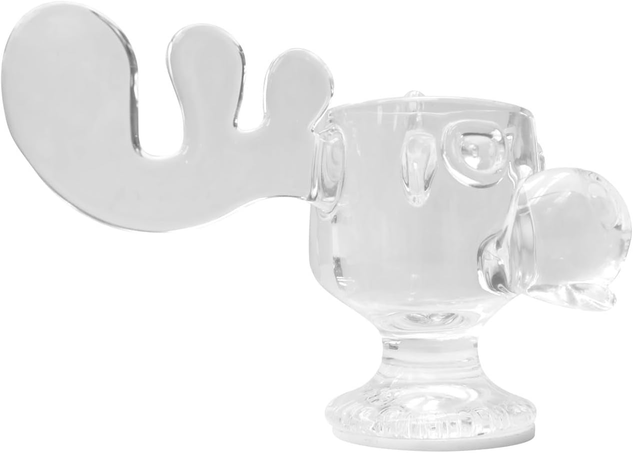 Christmas Vacation Glass Moose Mug